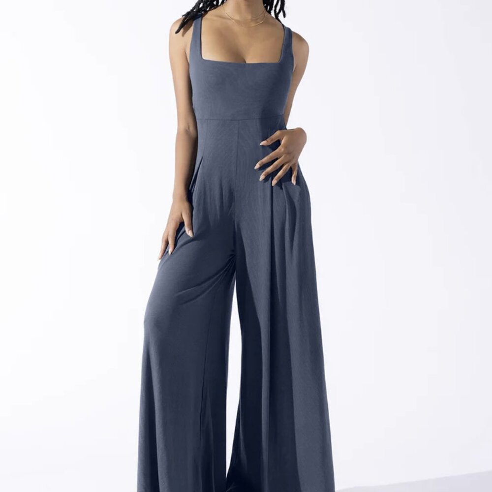 Go with the Flow Jumpsuit - Stormy Weather M Regular